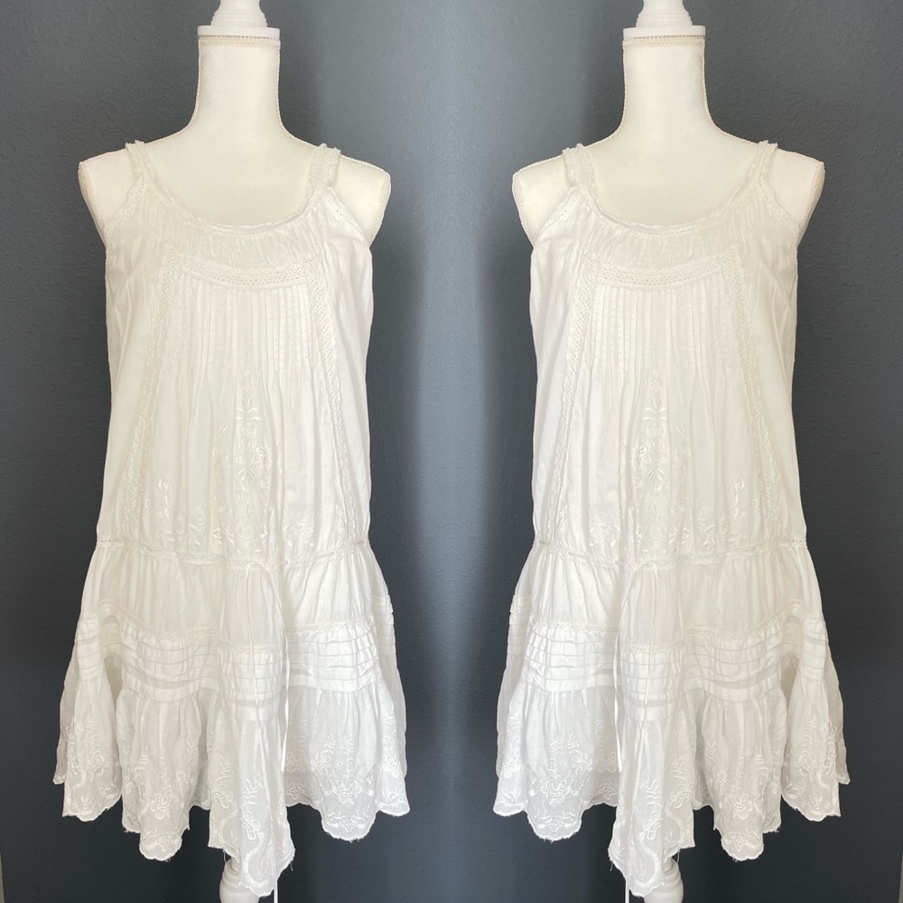 White cotton dress size S/M